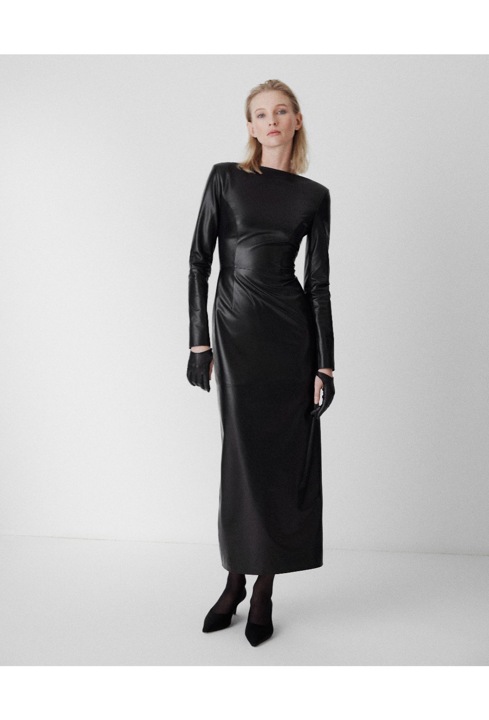 Leather dress - photo 56025