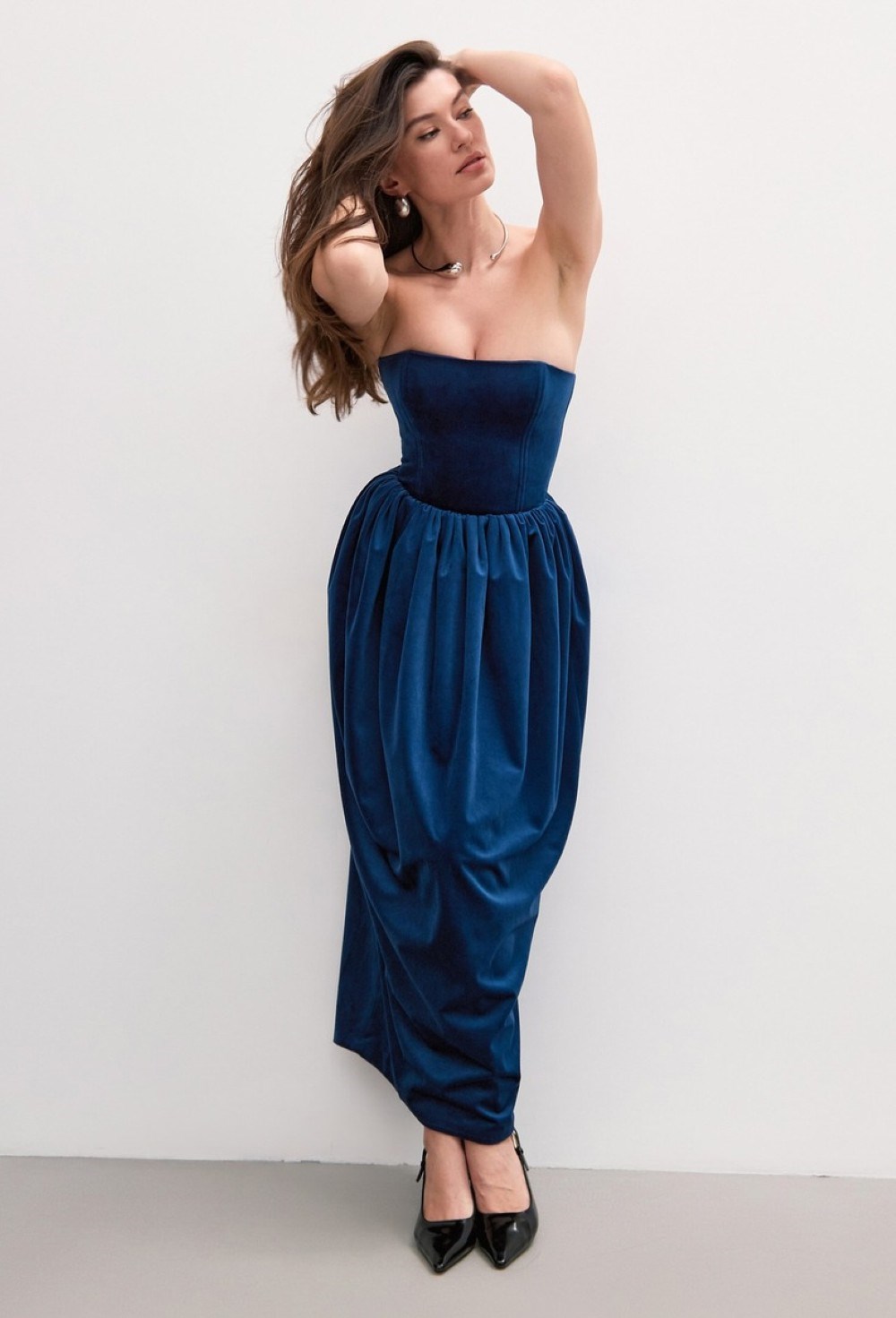 BLUE VELVET dress - photo 57561
