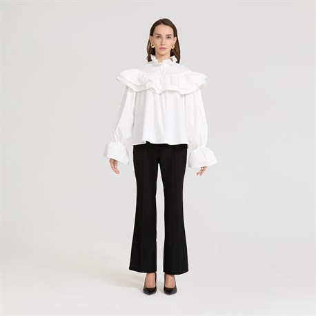 White Charlotte blouse - photo 6202