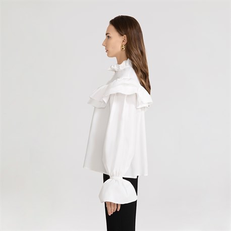 White Charlotte blouse - photo 6204
