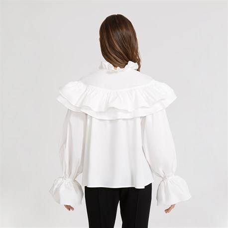 White Charlotte blouse - photo 6205