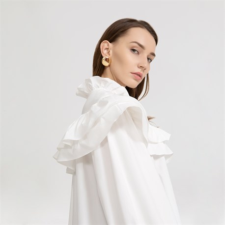 White Charlotte blouse - photo 6206