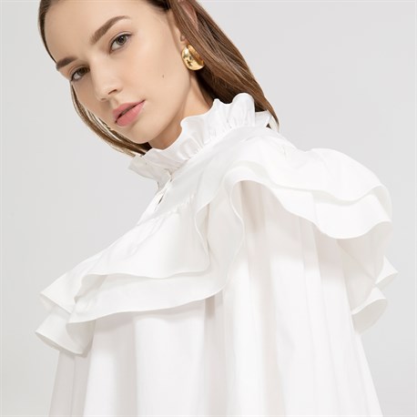 White Charlotte blouse - photo 6208