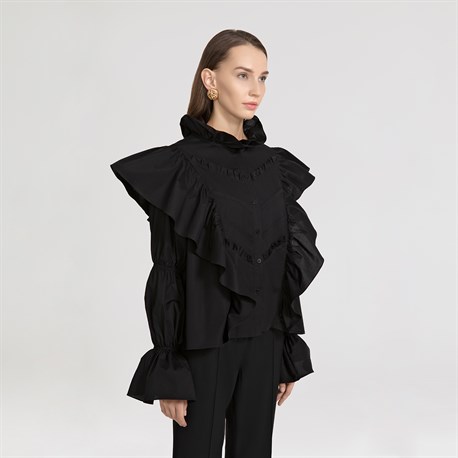 Black Victoria Blouse - photo 6435