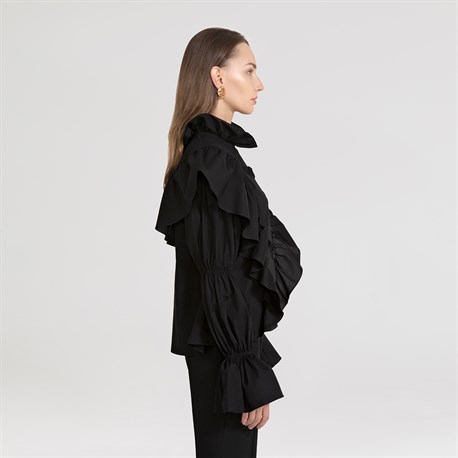 Black Victoria Blouse - photo 6436