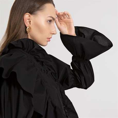 Black Victoria Blouse - photo 6440