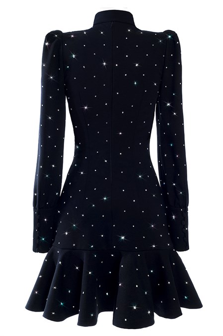 Mini dress decorated with mirrors - photo 6662