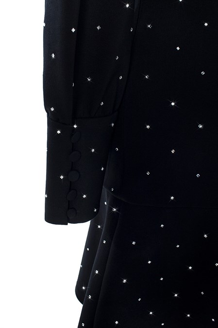 Mini dress with open back and mirrors - photo 6664