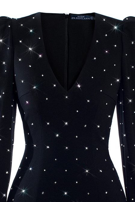 Mini dress with closed back and mirrors - photo 6667