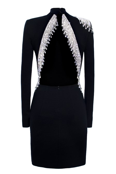 Mini dress with open back - photo 6671