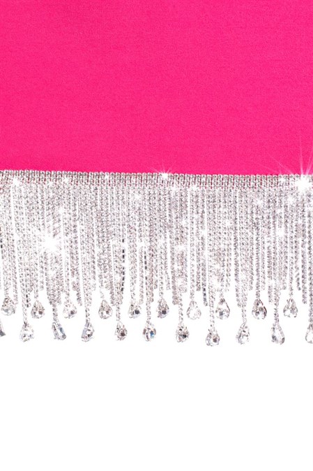 Strapless Mini Dress with Fringe - photo 6683