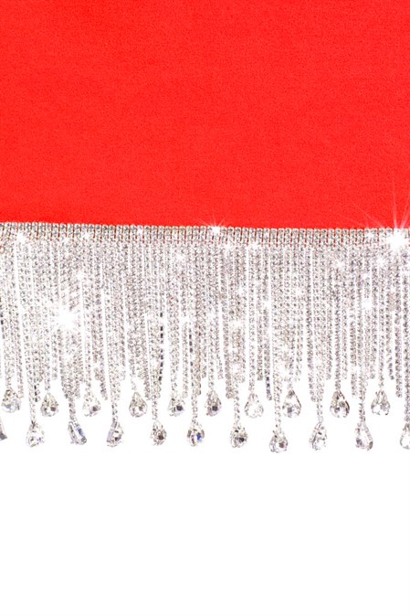 Mini Strapless Mini Dress with Fringe - photo 6686