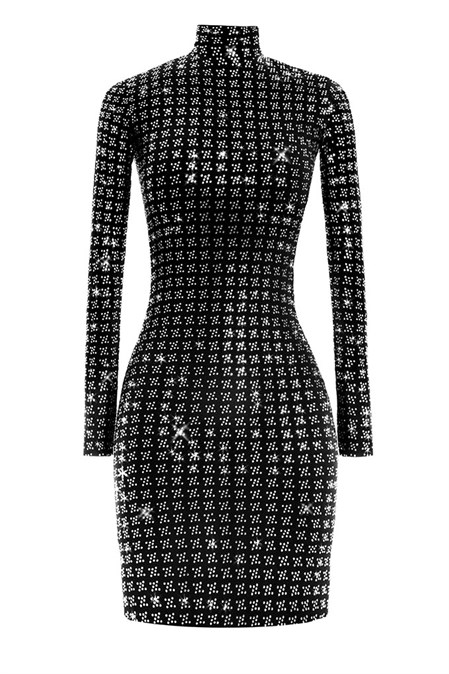 Mini golf-dress with houndstooth print - photo 6719