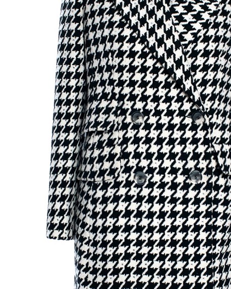 Double-breasted coat with crystals - photo 6946