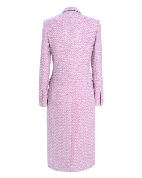 Double-breasted coat with crystals - photo 6950