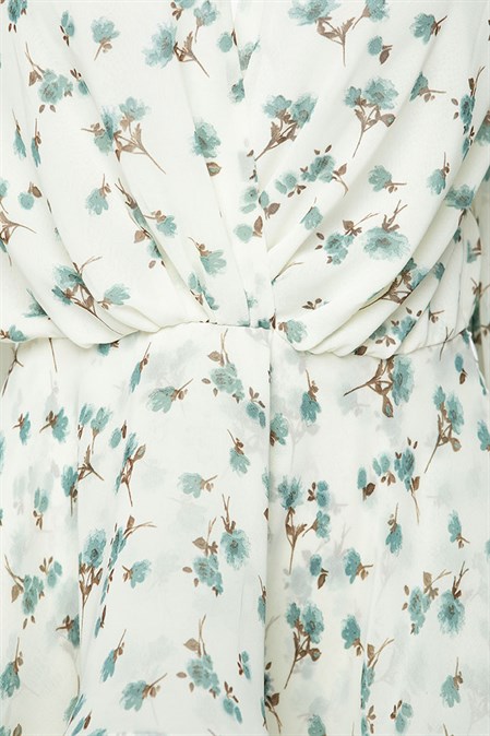 Lightweight mini dress with floral print - photo 7759