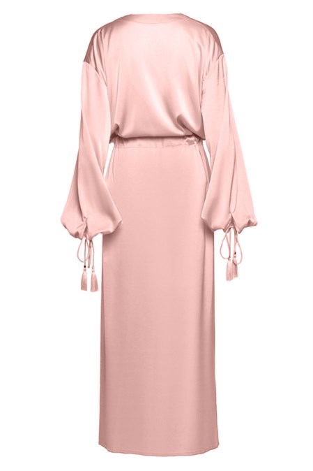 Beach Nude with Belt and Tassels on Sleeves - photo 7809