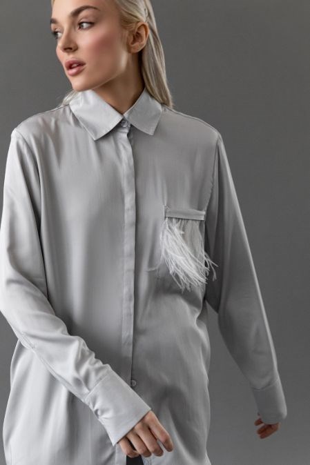 Shirt O! with feather! - photo 7909