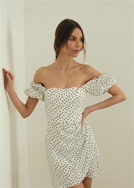 Polka dots corset dress