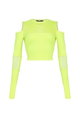 Cropped top "Neon flamingo"