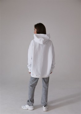 White Hoodie Oversize