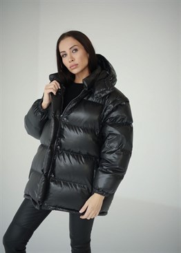 Down jacket transformer black