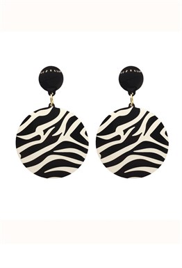 zebra earrings