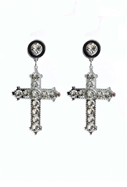 earrings crosses