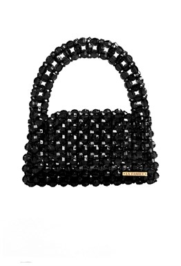 small black bead bag