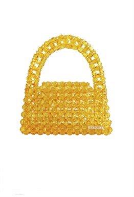 bag of beads yellow small