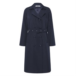 Dark blue classic trench coat