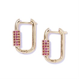 Earrings Pink Sparkles