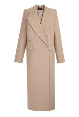 Light beige straight coat