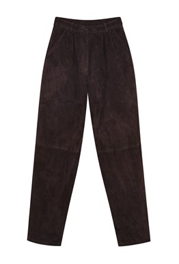 Suede trousers