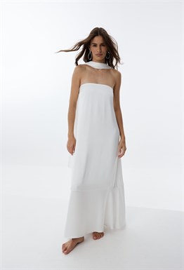 Silk Dress Aegean Goddess Pearl