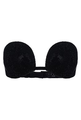 Silk top with rhinestones