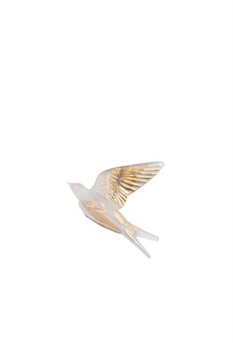 Swallow wings up wall sculpture