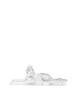 Reclining Egyptian Wolf, Rembrandt Bugatti by Lalique, 2014