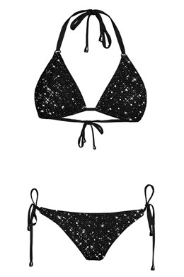 Swimsuit with crystals