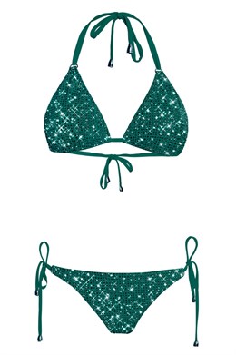 Swimsuit with crystals