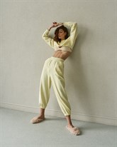 Knitted suit with joggers and short sweatshirt - photo 10806