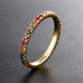 Ultra-thin Rainbow Ring - photo 12234