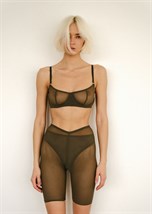 Mesh Shorts Khaki Bikini - photo 17383