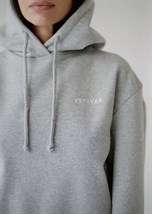 Hoodie shortened gray - photo 17980