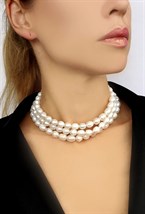 choker made of natural pearls - photo 20008