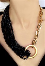 rhinestone necklace and chain - photo 20014