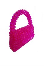 bag of fuchsia beads small - photo 20045