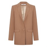 Classic straight cut jacket (sand color) - photo 21127