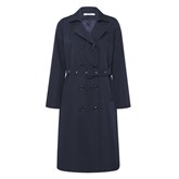 Dark blue classic trench coat - photo 21153