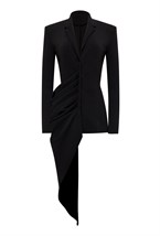 Black Draped Jacket - photo 25264